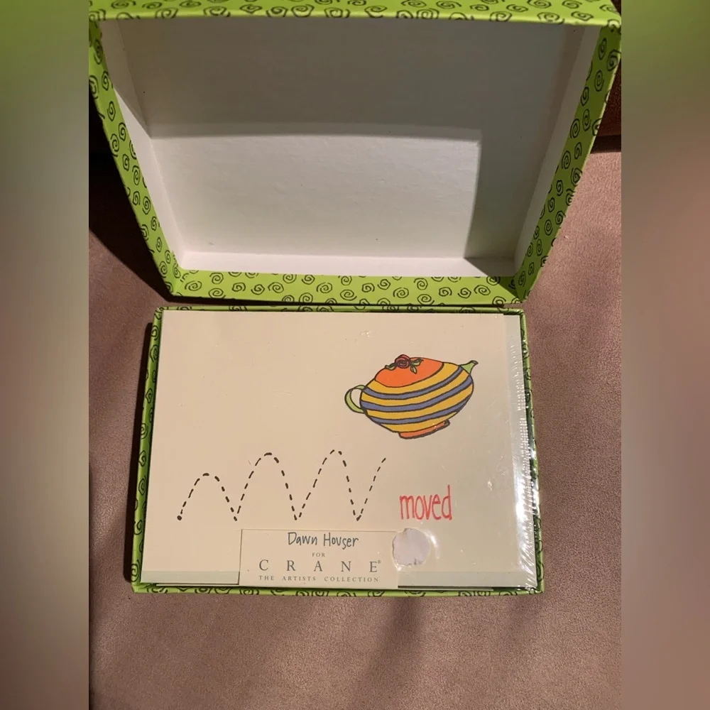NEW! Set of two Boxed Moved Announcement Cards - Total of 30 cards.